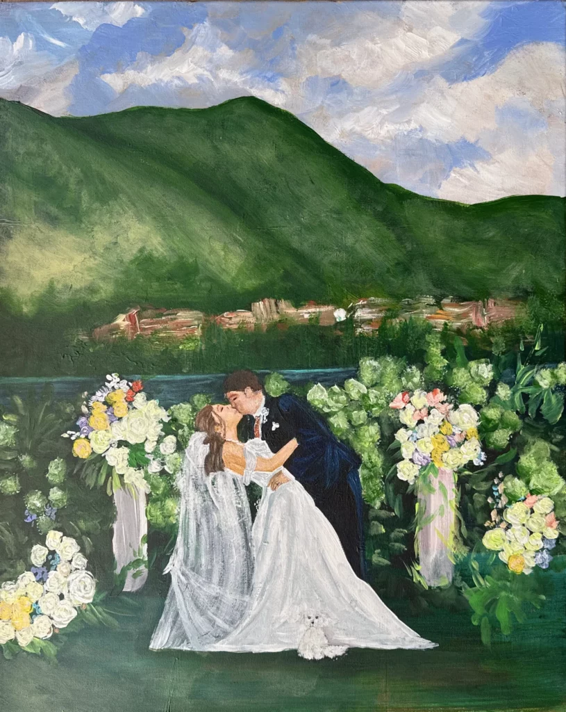 wedding painter in lake como